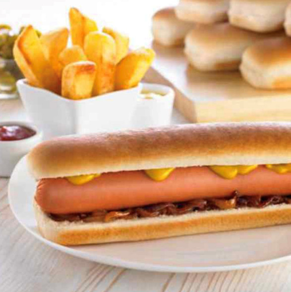 Jumbo 8.5'' Hot Dog Rolls (Side Sliced)