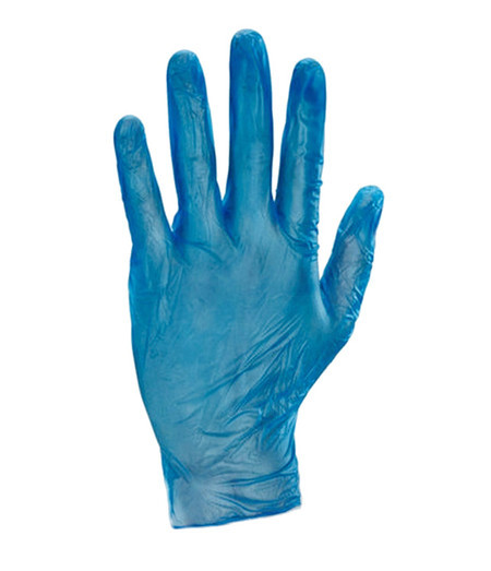 Blue Vinyl Gloves Powder Free