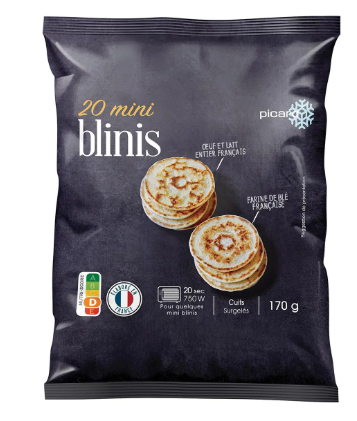 Mini Cocktail Blinis Frozen x20