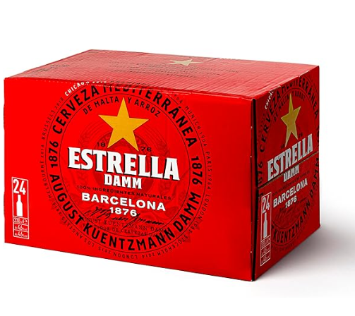 Estrella Damm  Barcelona Beer bottle 24 x 330Ml