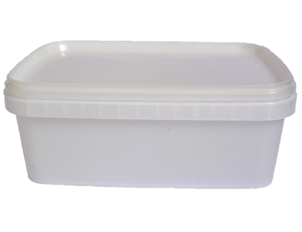 Rectangular Clear 1.25ltr container & Lid