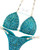 Teal Green Custom Fitness Competition Bikini