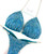 Teal Shimmer Fitness Competition Wellness Bikini