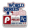 1980 World Series Commemorative Pin - Phillies vs. Royals