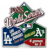1988 World Series Commemorative Pin - Dodgers vs. A's