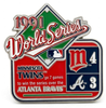 1991 World Series Commemorative Pin - Twins vs. Braves