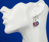 Montreal Canadiens Swirl Heart Earrings