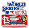 1982 World Series Commemorative Pin - Cardinals vs. Brewers