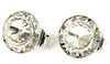 Dance Competition Clip On Earrings - 15mm Swarovski Crystal