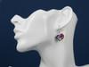Buffalo Bills Swirl Heart Earrings
