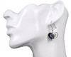 San Diego Padres Swirl Heart Earrings