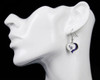 Colorado Rockies Glitter Heart Earrings