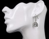 San Diego Padres Dangle Earrings - White