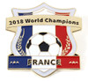 France 2018 World Cup Champions Crest Pin