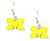 Michigan Logo Earrings - Yellow