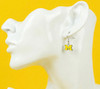 Michigan Logo Earrings - Yellow