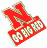 Nebraska Go Big Red Pin