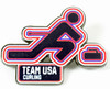 Winter Olympics Team USA Curling Pictogram Pin