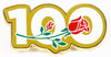 Rose Bowl 2022 Centennial "100" Logo Pin