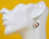 New York Mets Glitter Heart Earrings