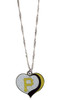 Pittsburgh Pirates Glitter Heart Necklace
