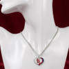 St. Louis Cardinals Glitter Heart Necklace