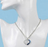 Tampa Bay Rays Glitter Heart Necklace