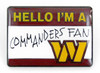 Washington Commanders Name Tag Pin