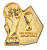 FIFA 2022 World Cup Qatar Trophy Two-Tone Gold Pin