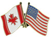 America & Canada Flag Pin
