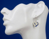 Kansas City Royals Glitter Heart Earrings