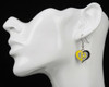 Pittsburgh Pirates Swirl Heart Earrings