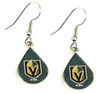 Vegas Golden Knights Teardrop Earrings