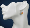 Chicago Bears Swirl Heart Earrings Chicago Bears Swirl Heart Earrings