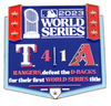 2023 World Series Commemorative Pin - Rangers vs. D-Backs Limited 1,000
