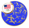 Paris 2024 Olympics Pictogram Spinner Pin