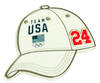 Paris 2024 Olympics Cap Pin - White