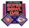 Super Bowl LVII (58) Chiefs vs. 49ers Head To Head Pin
