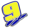 Chase Elliott #9 Signature Pin - Yellow