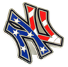 New York Yankees Patriotic "NY" Logo Pin