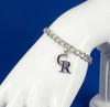 Colorado Rockies Logo Bracelet - 7.25" Chain