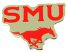 Southern Methodist Logo Pin - Red