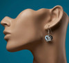 Utah Mammoth Swirl Heart Earrings
