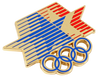 Los Angeles 1984 Olympics Moving Star Logo Pin