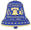 America 250th Anniversary Liberty Bell Pin - Limited 2,026
