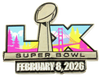 Super Bowl LX (60) Logo Pin