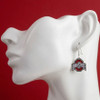 Ohio State Glitter Earrings
