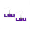 LSU Glitter Earrings