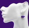 Kansas State Glitter Earrings