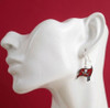 Tampa Bay Buccaneers Glitter Earrings